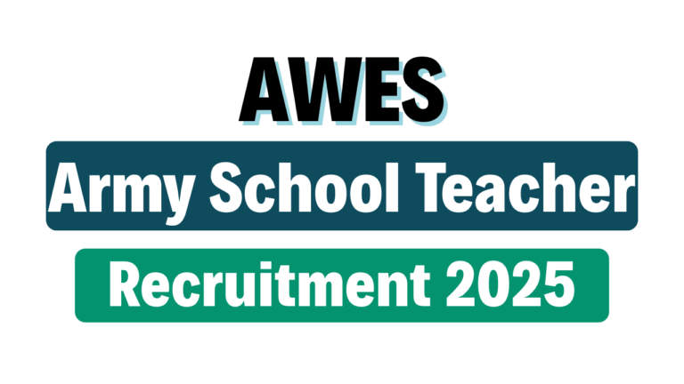 AWES Army School Teacher Recruitment 2025