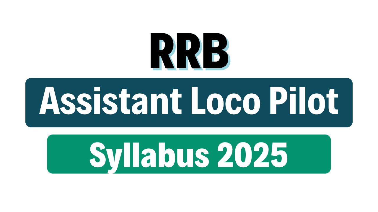 RRB ALP Syllabus 2025