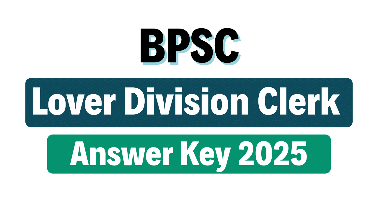 BPSC LDC Answer Key 2025